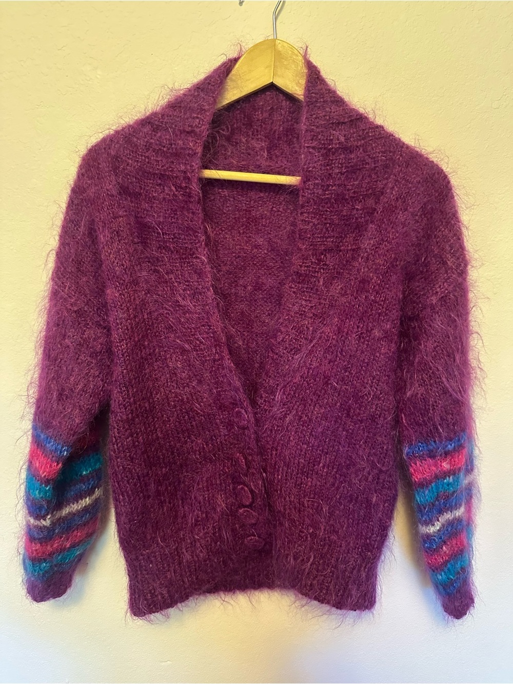 Super fuzzy vintage mohair cardigan